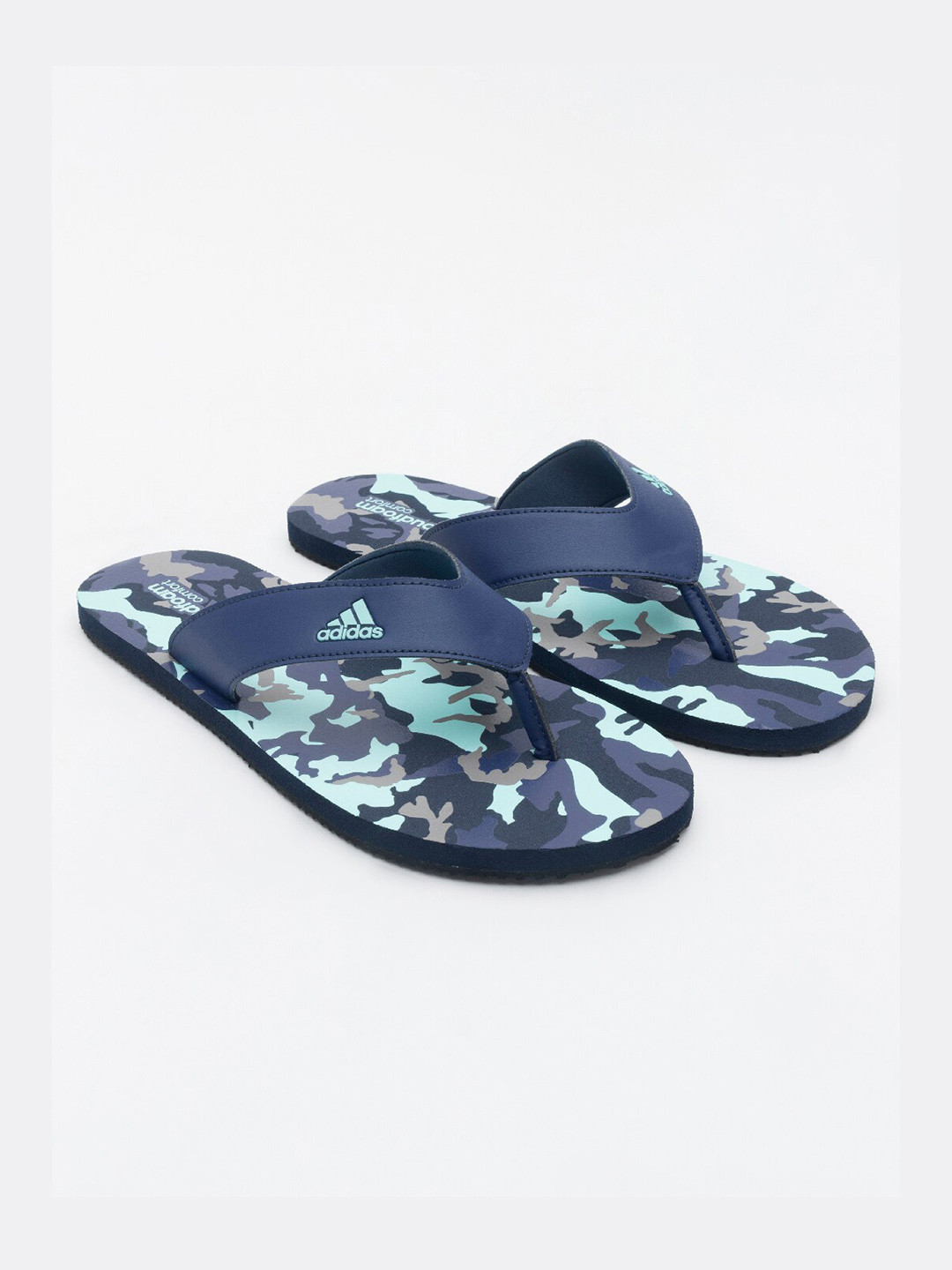 

ADIDAS Men Abstract Printed Flip Flops, Blue