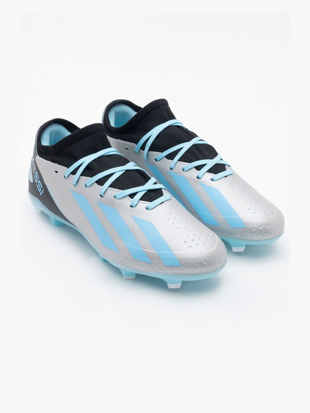 

ADIDAS Unisex X CRAZYFAST MESSI.3 FIRM GROUND Football Shoes, Silver