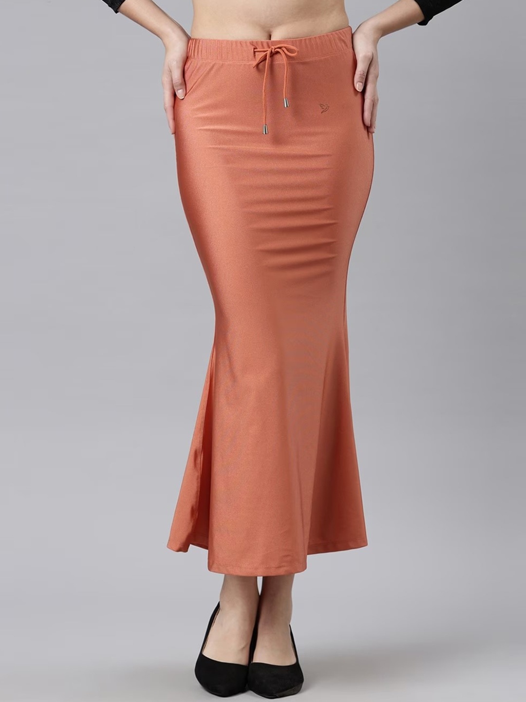 

TWIN BIRDS High rise Stretchable Shimmer Saree Shapewear, Copper