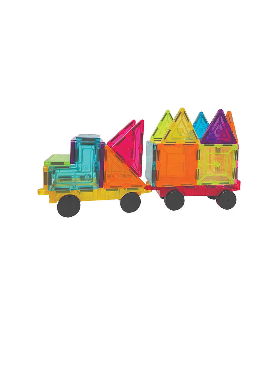 

KIPA Magplay 2 Pieces Magnetic Tiles Cart Stem Set, Yellow