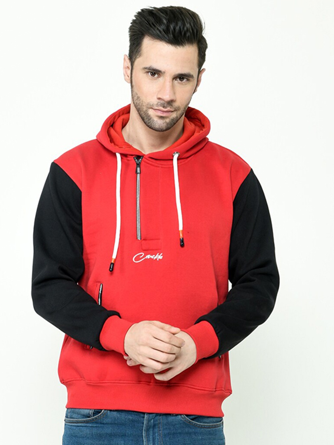 

Calizar Hooded Cotton Sweatshirt, Maroon