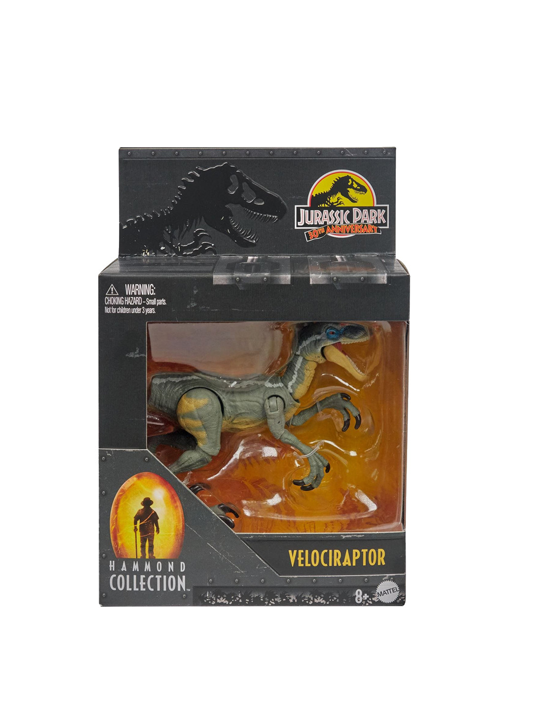 

Jurassic World Hammond Kids 3 Dinosaur Figure Male Velociraptor, Green