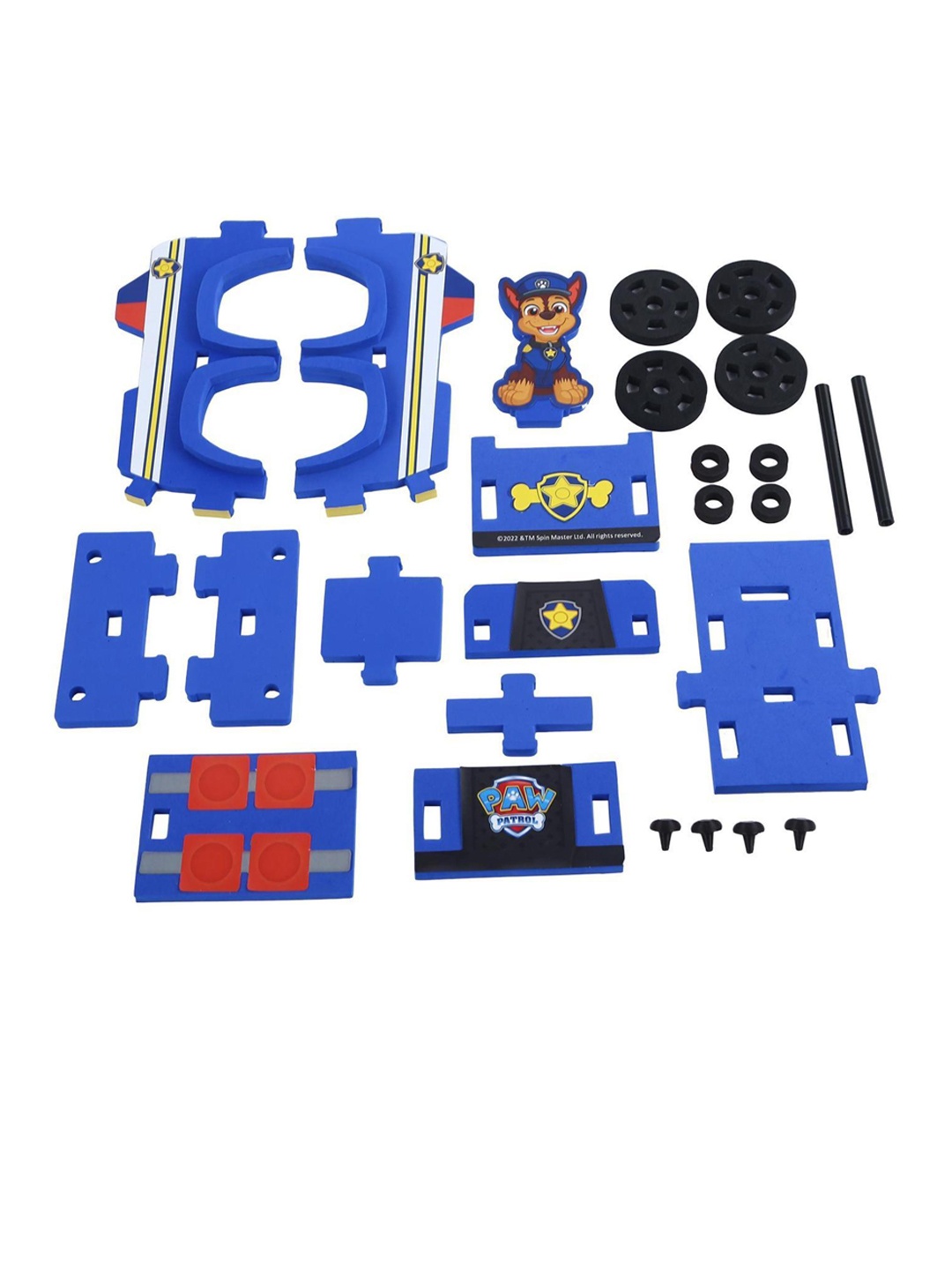

Li'l Wizards Paw Patrol Chase 3D Build N'Play Vehicle Set, Blue