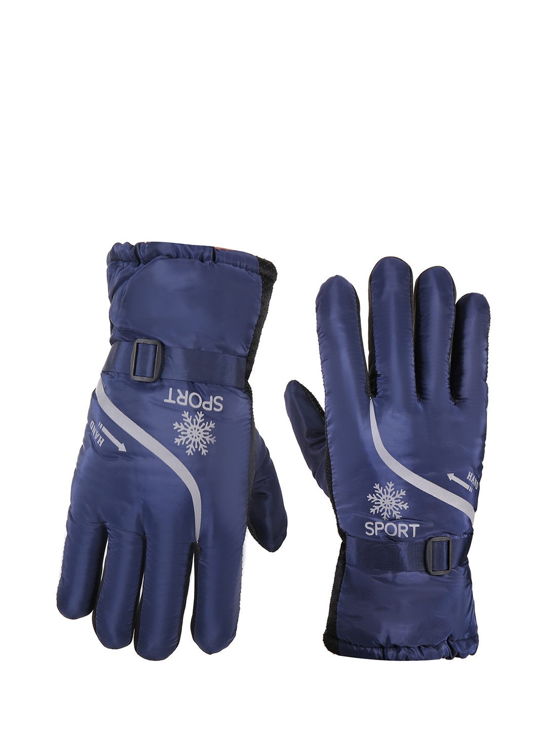 

Alexvyan Men Warm Winter Protective Gloves, Blue