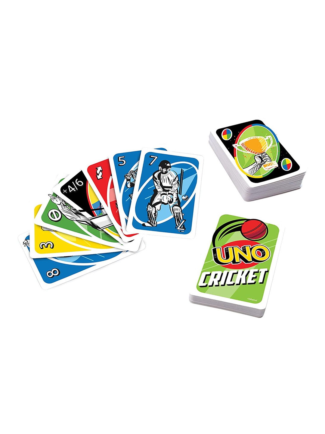 

Mattel Games UNO Cricket Card Game (Includes 2 Special Rules), Blue