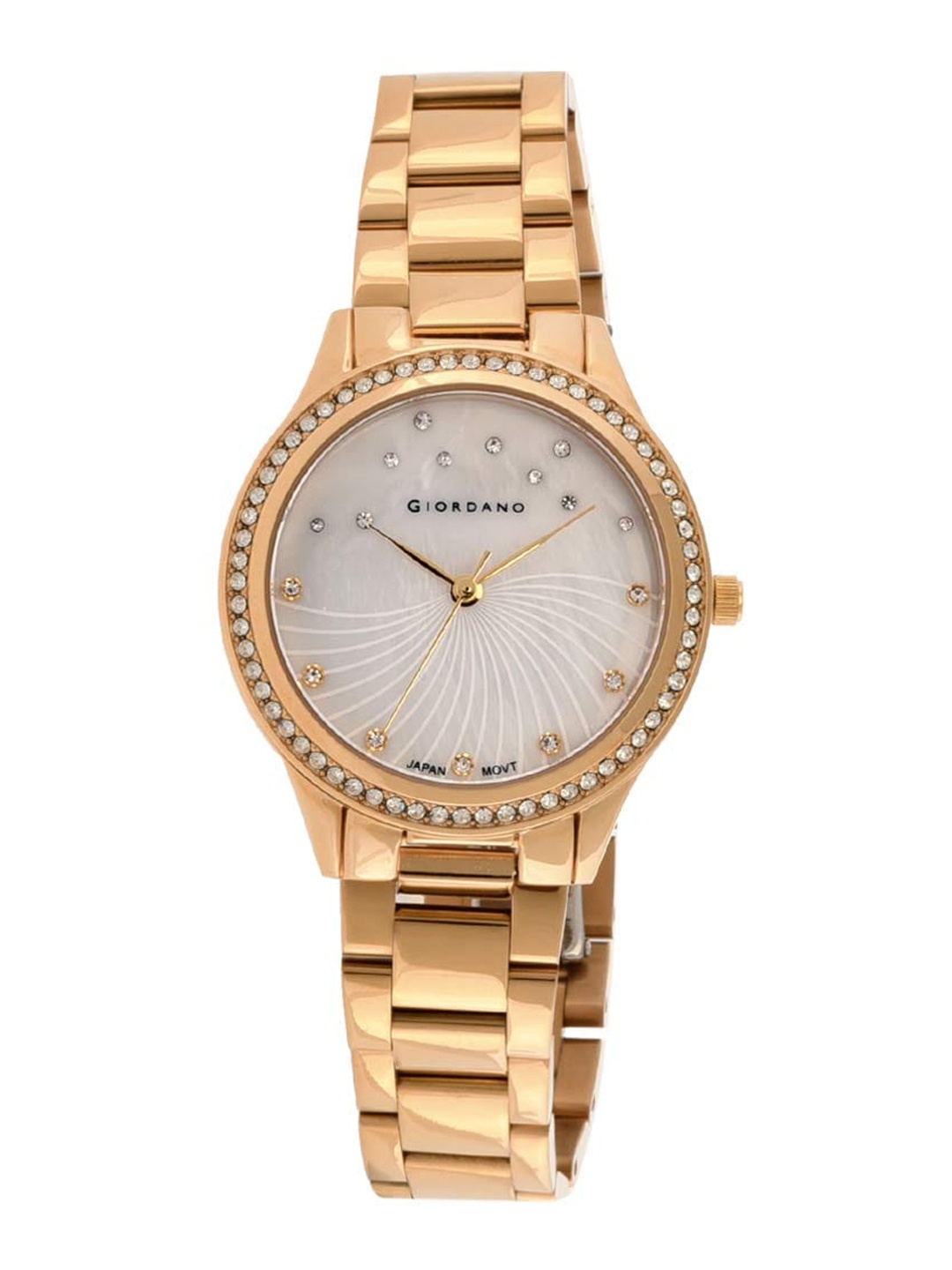 

GIORDANO Women Water Resistance Stainless Steel Analogue Watch GZ-60037-22, Silver