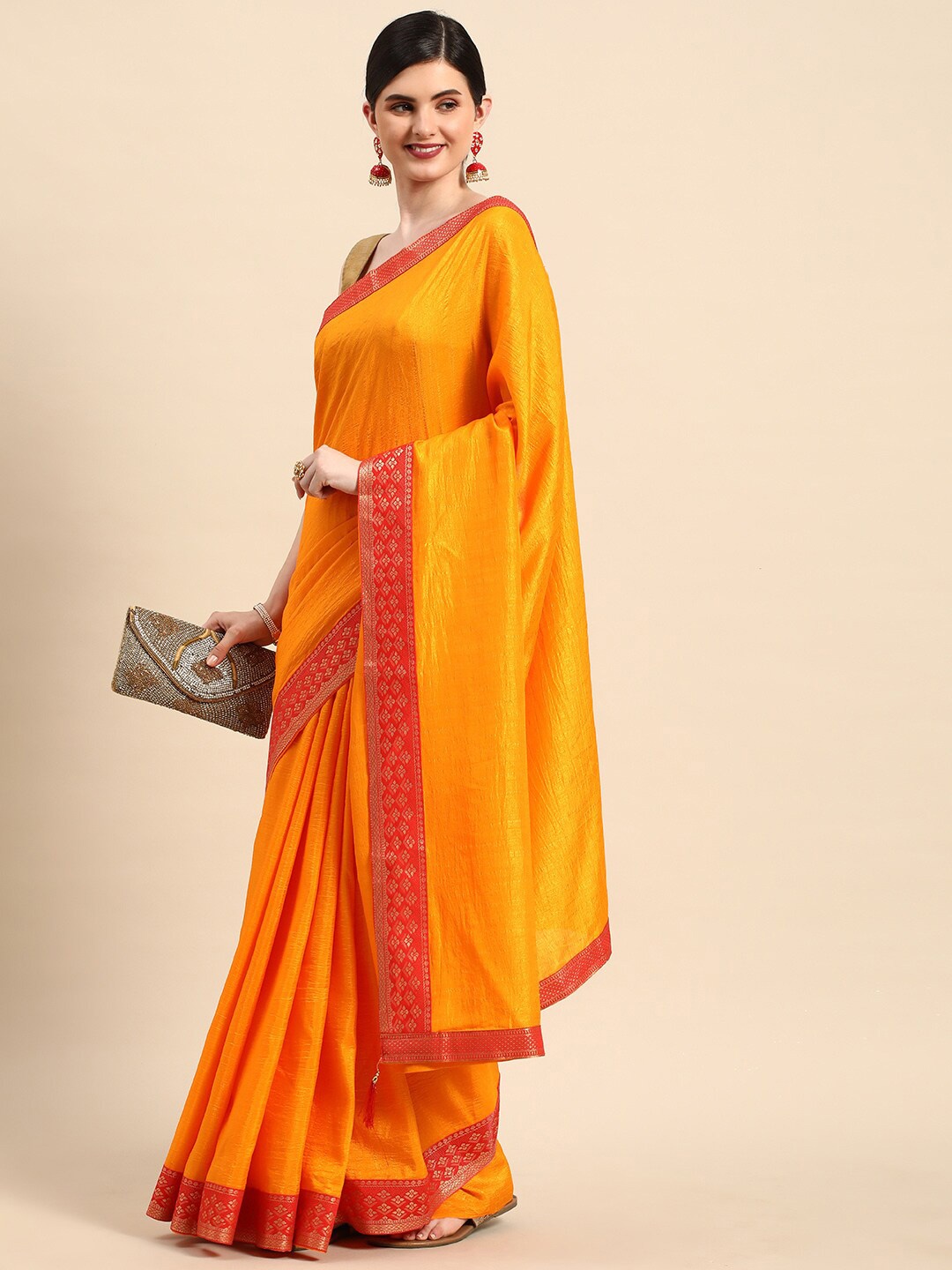 

KALINI Zari Pure Silk Saree, Yellow