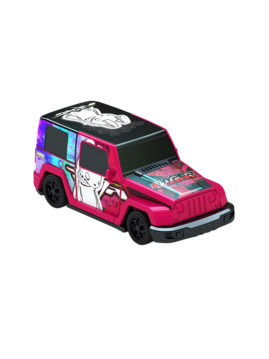 

Crash'Ems Kids Run Rabbit Pull Back Jeep, Pink