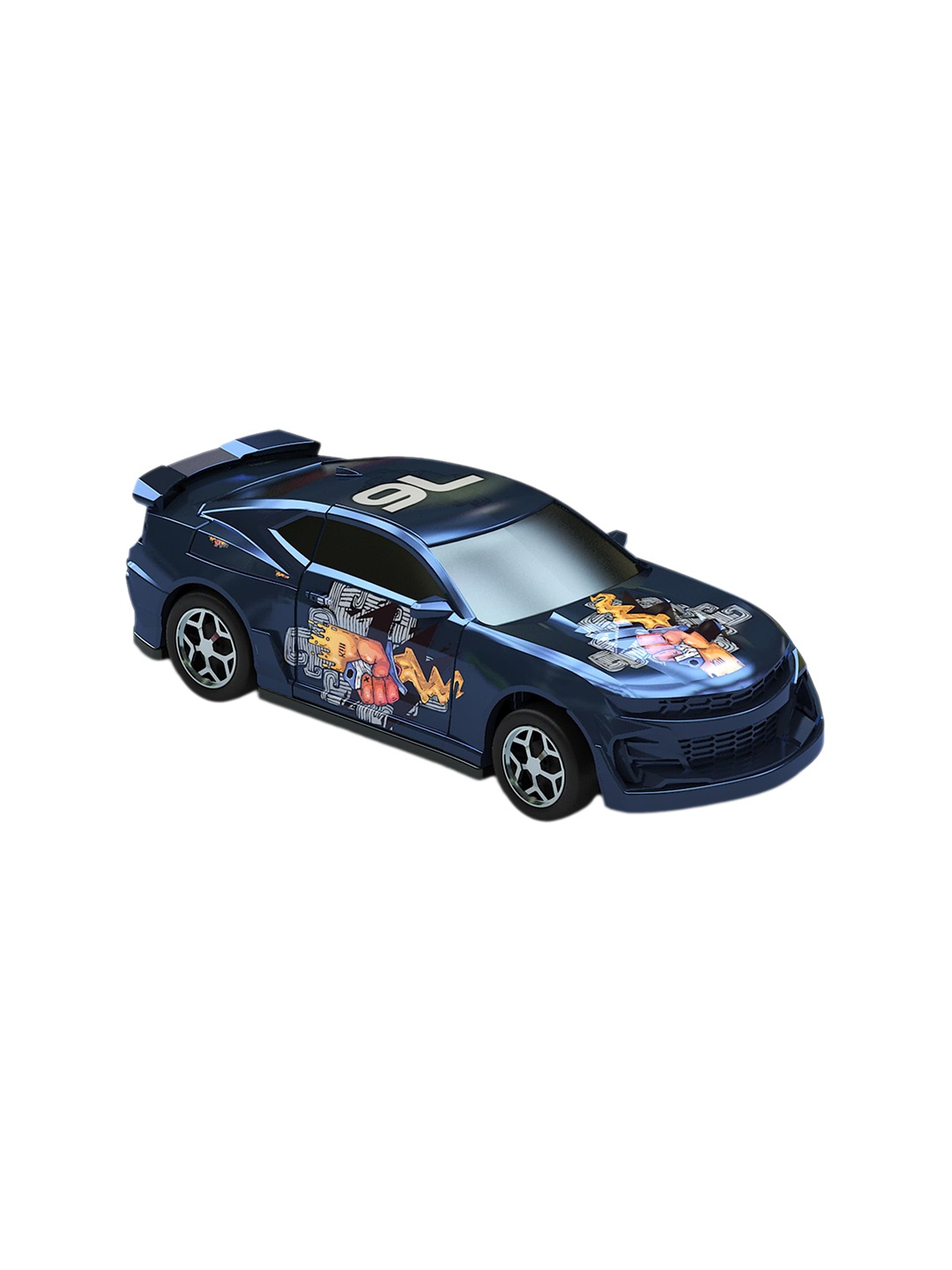 

Crash'ems Flamberge Pull Back Car for Kids 3 Years To 4 Years - Multicolor, Blue