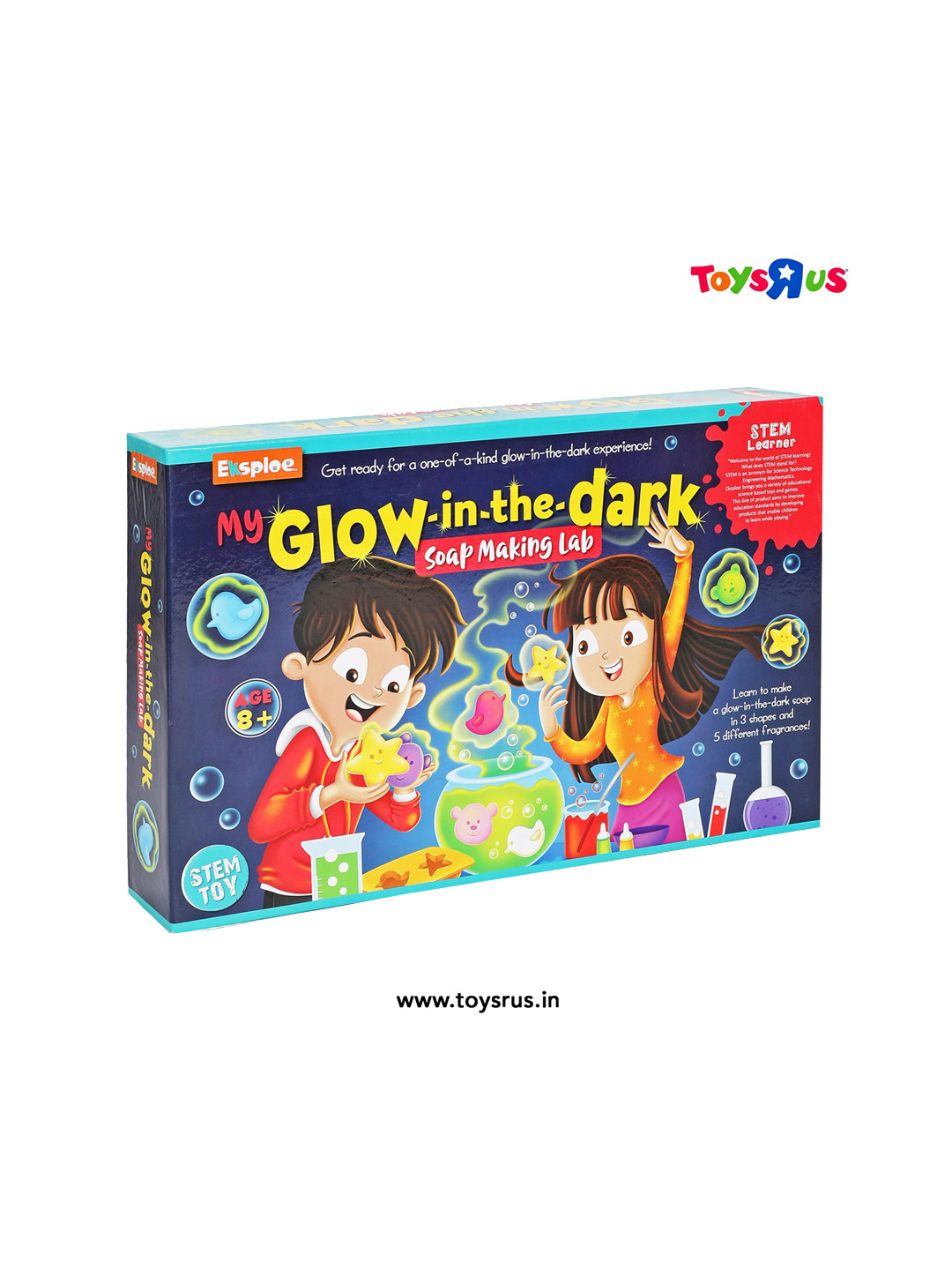 

Eksploe Kids Glow-In-The-Dark Soap Making Lab Learning & Development Toys, White