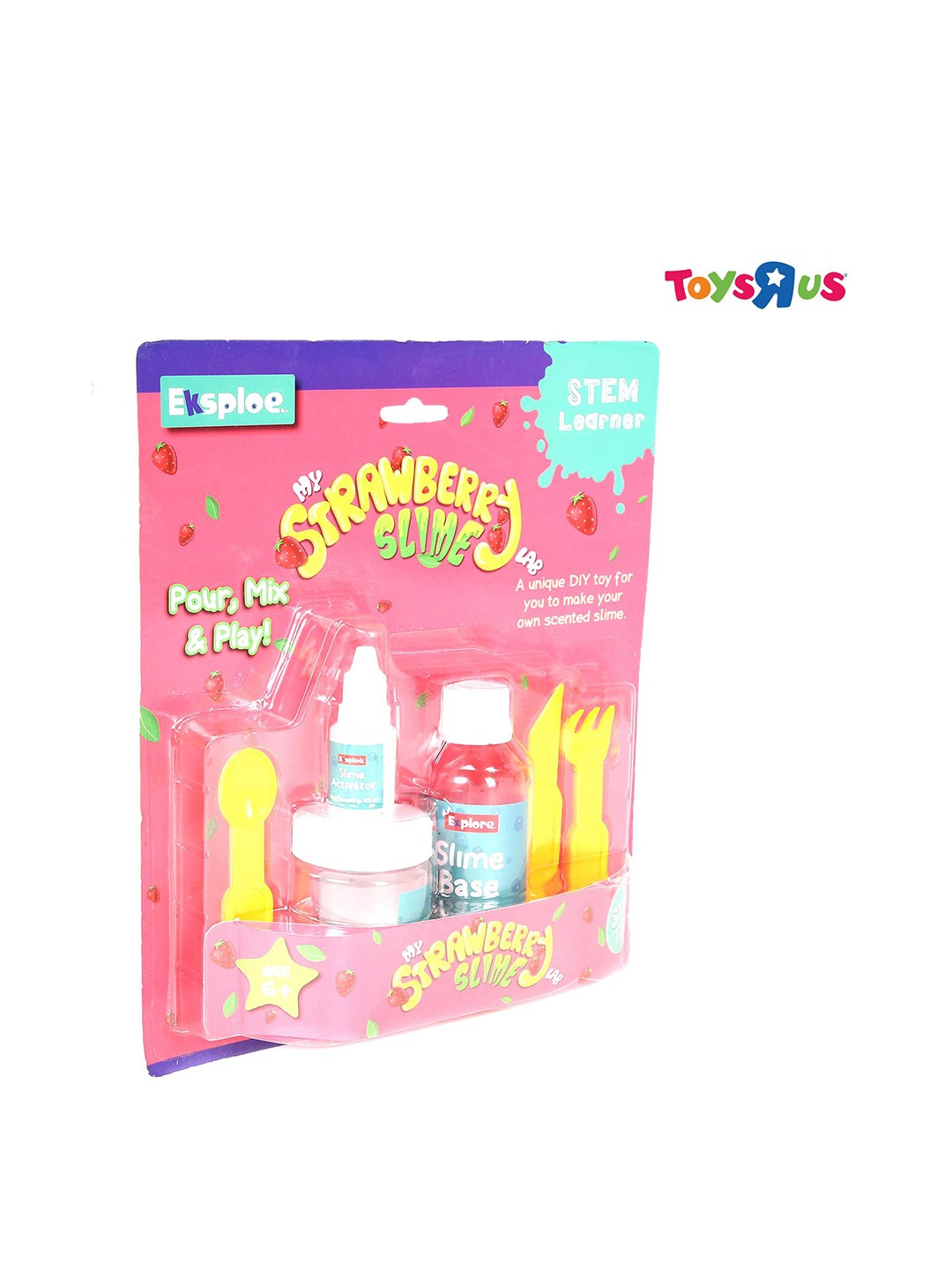 

Eksploe Kids My Strawberry Slime Lab Activity Kit, Pink