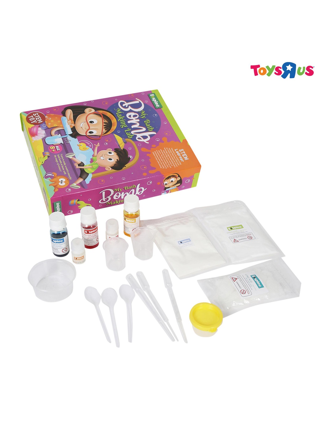 

Eksploe Kids My Bath Bomb Making Lab- Stem Learner Toy, Purple