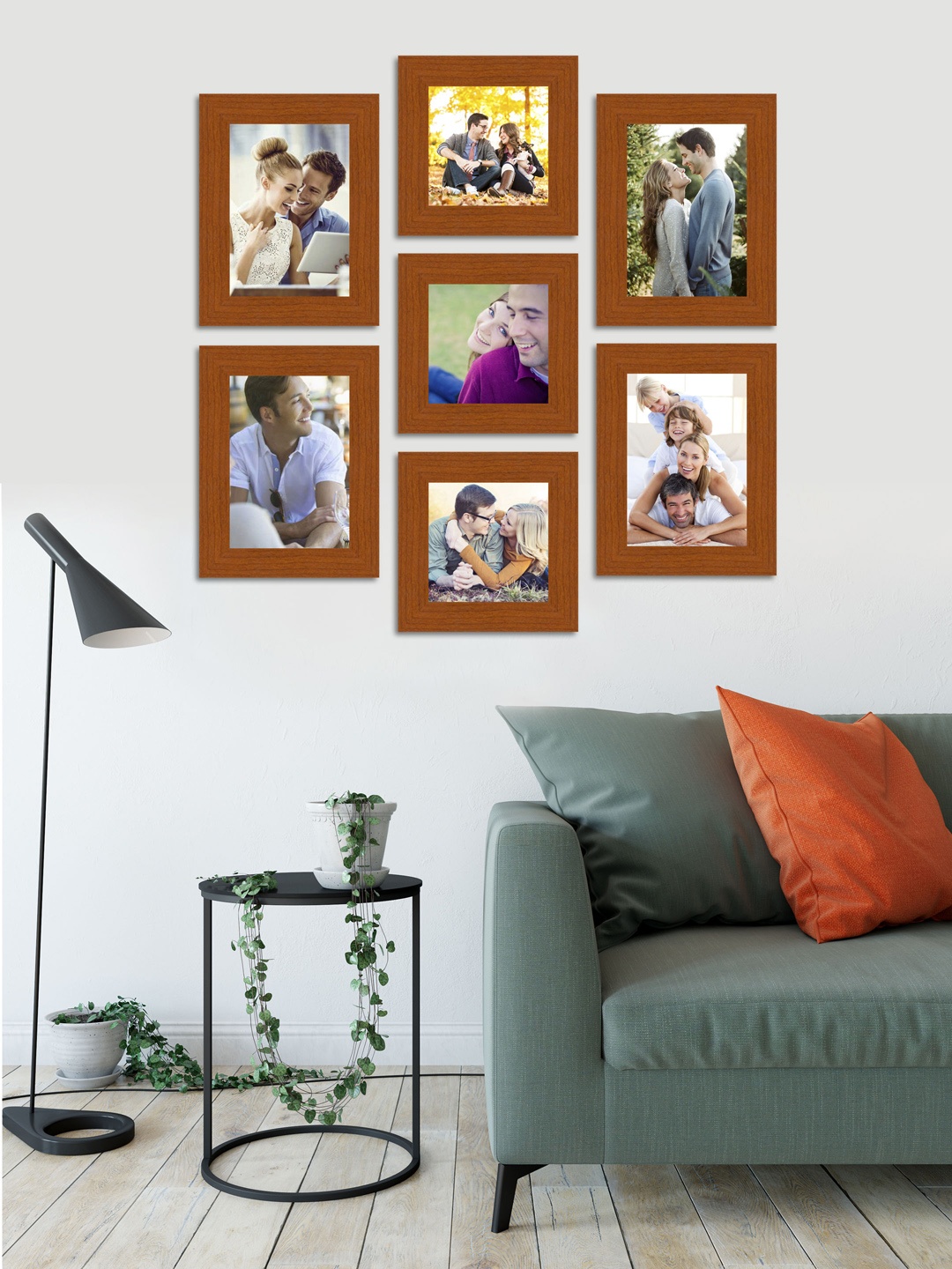 

Art Street Brown Set of 7 Wall Photo Frames