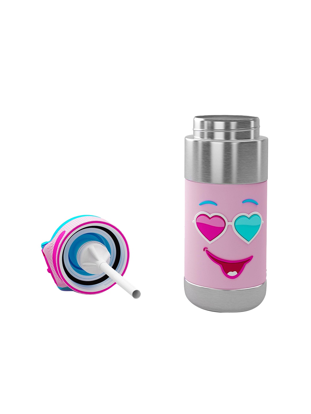 

Rabitat Pink Printed Insulated Stainless Steel Sipper Bottle