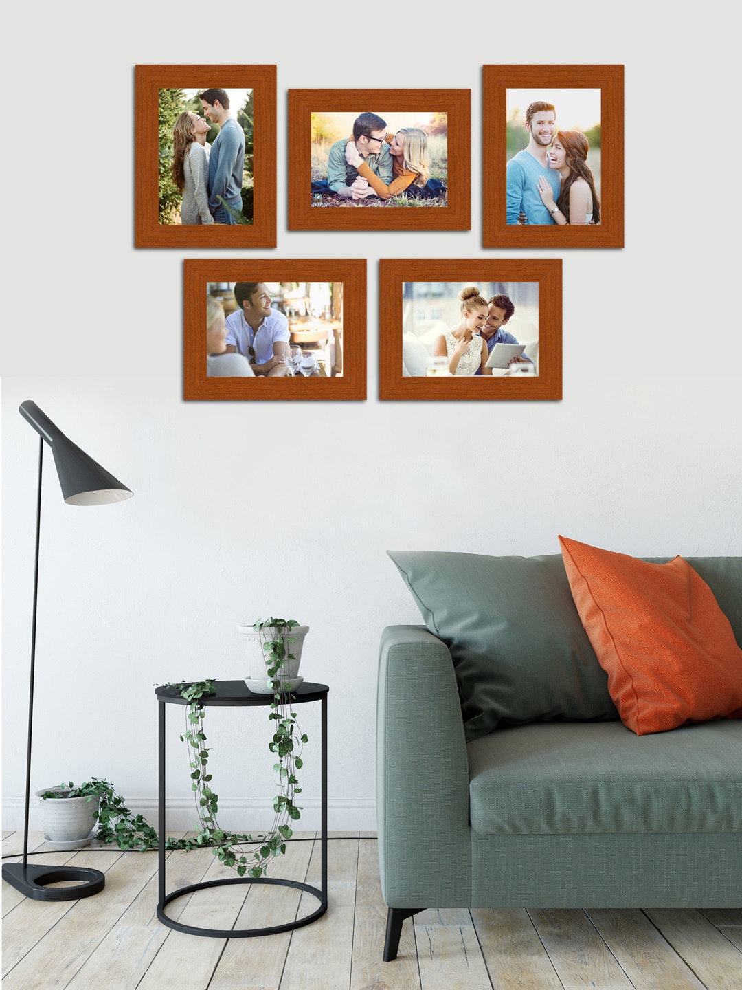 

Art Street Brown Set of 5 Photo Frames