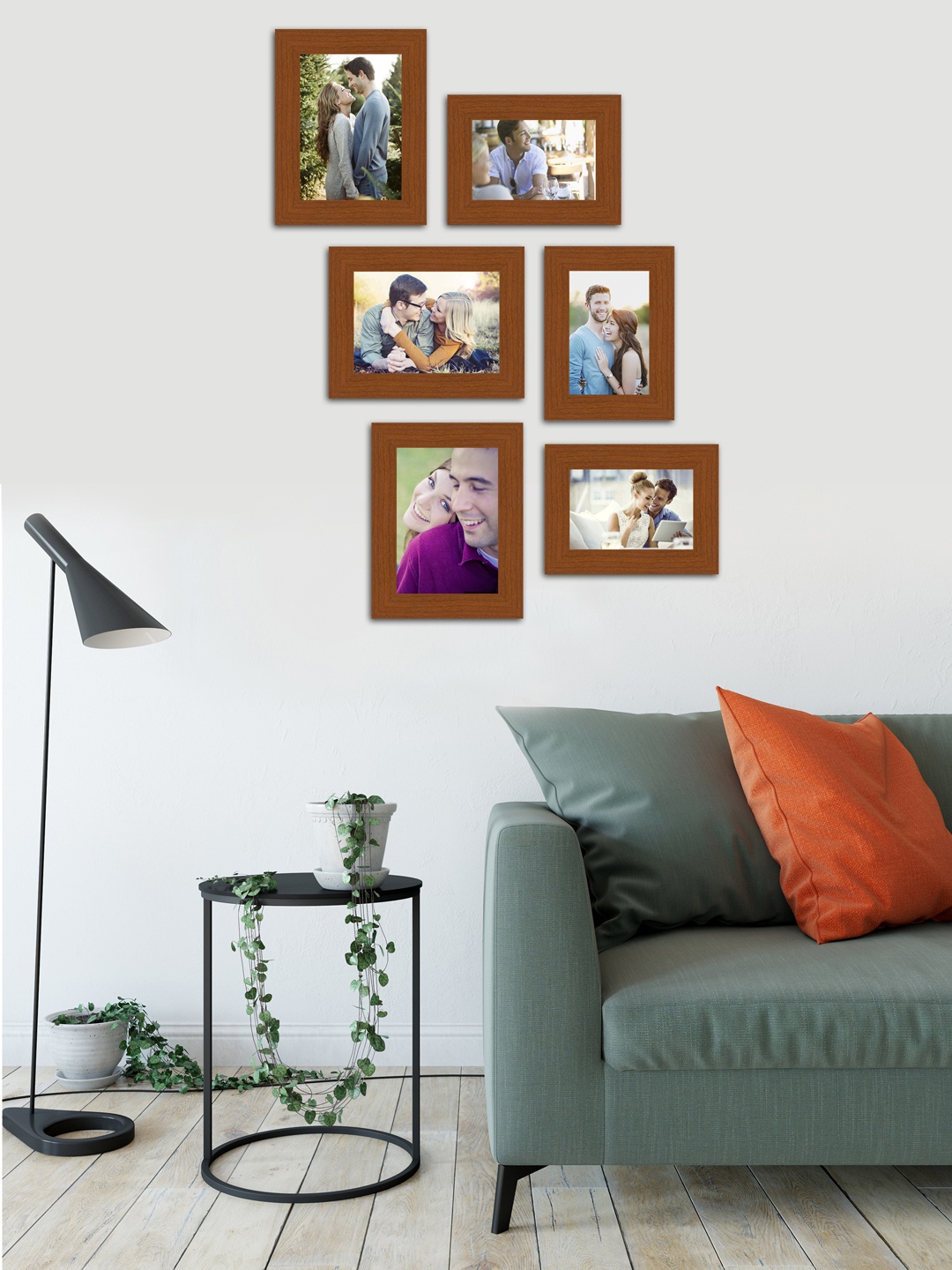 

Art Street Brown Set of 6 Wall Photo Frames