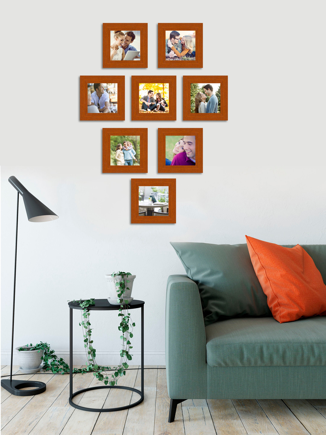 

Art Street Brown Set of 8 Wall Photo Frames