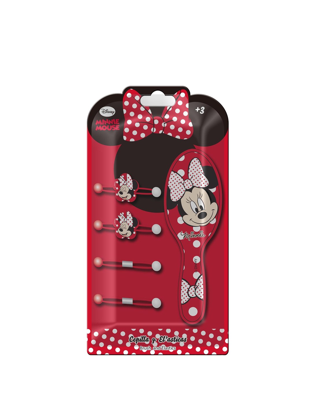 

Lil Diva Kids Set of 5 Minnie Mouse Embellished Comb & Hair Ties, Red