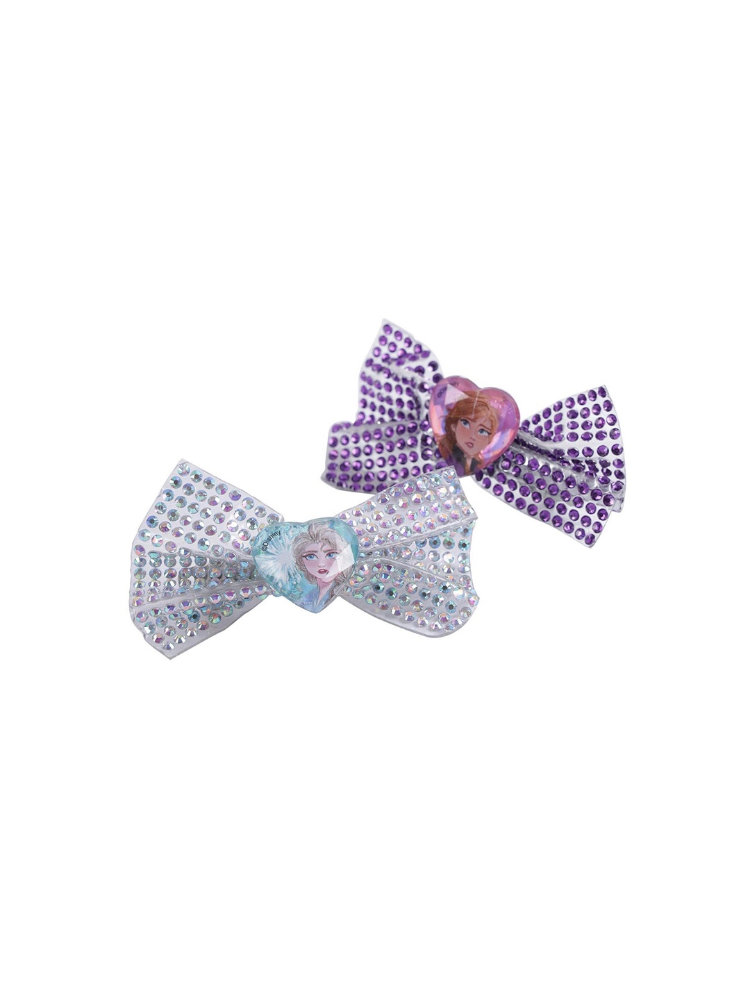 

Lil Diva Kids Set of 2 Embellished Tic Tac Hair Clip, Blue