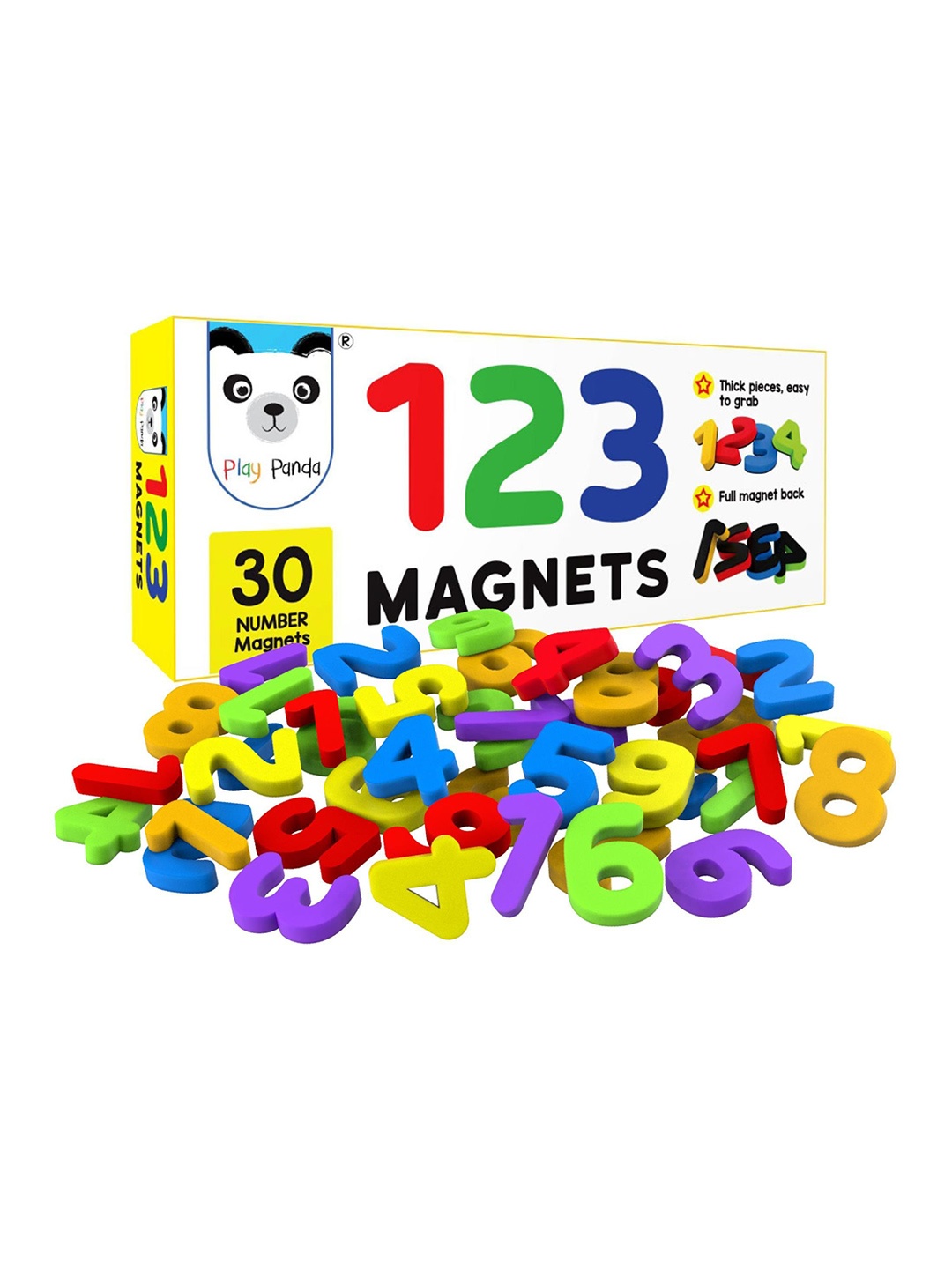 

Play Panda 123 Magnets Numbers - Chunky Numbers With Full Magnet Back, Multi