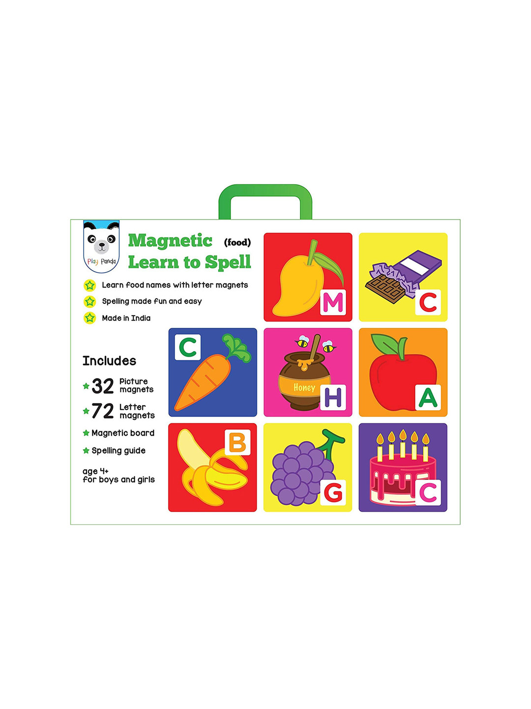 

Play Panda Spell Food with Magnetic Board Learning & Development Toy, White