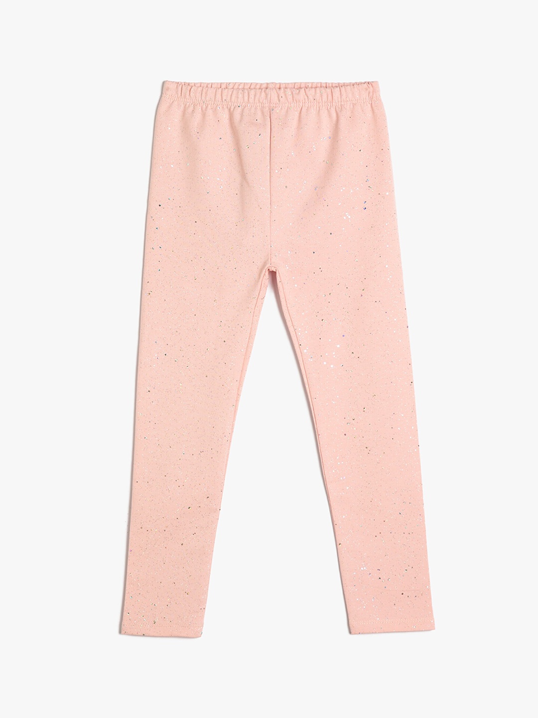 

Koton Infant Girls Abstract Printed Ankle-Length Leggings, Pink
