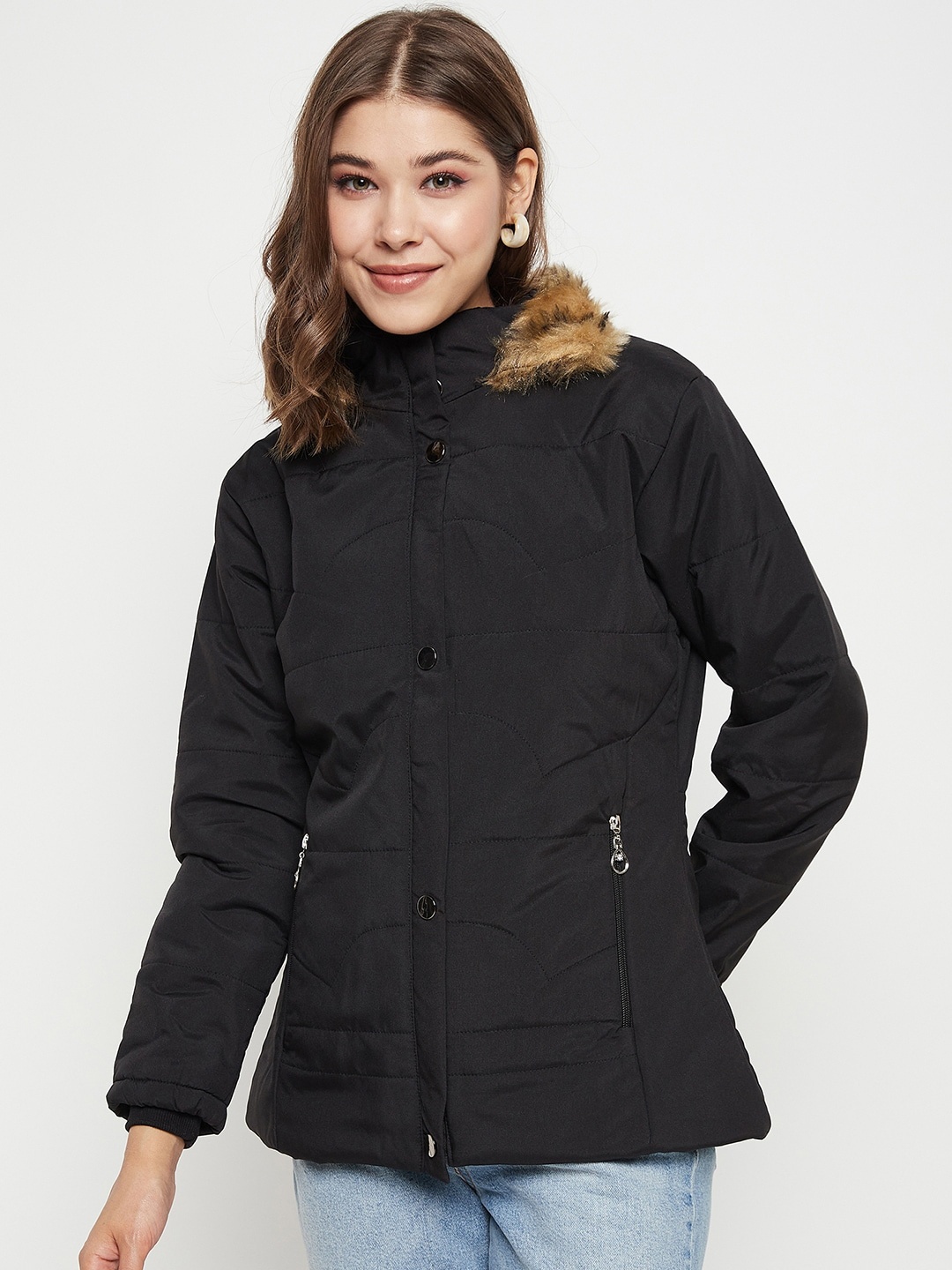 

BETTER THINK Lightweight Longline Parka Jacket, Black