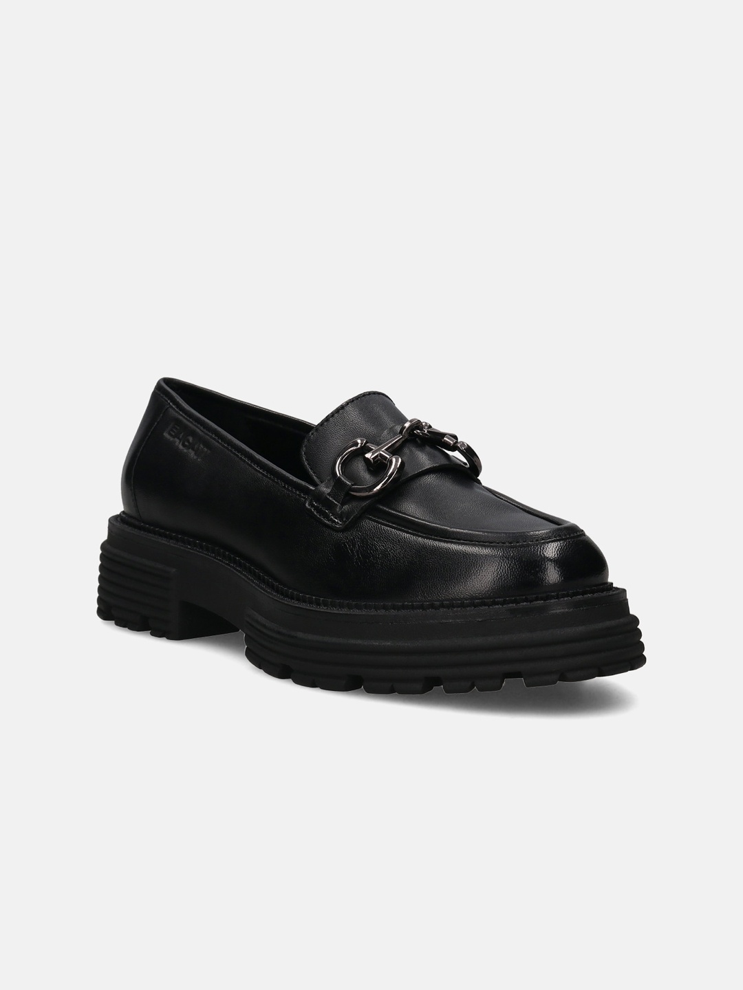 

BAGATT Women Enna Heeled Leather Loafers, Black