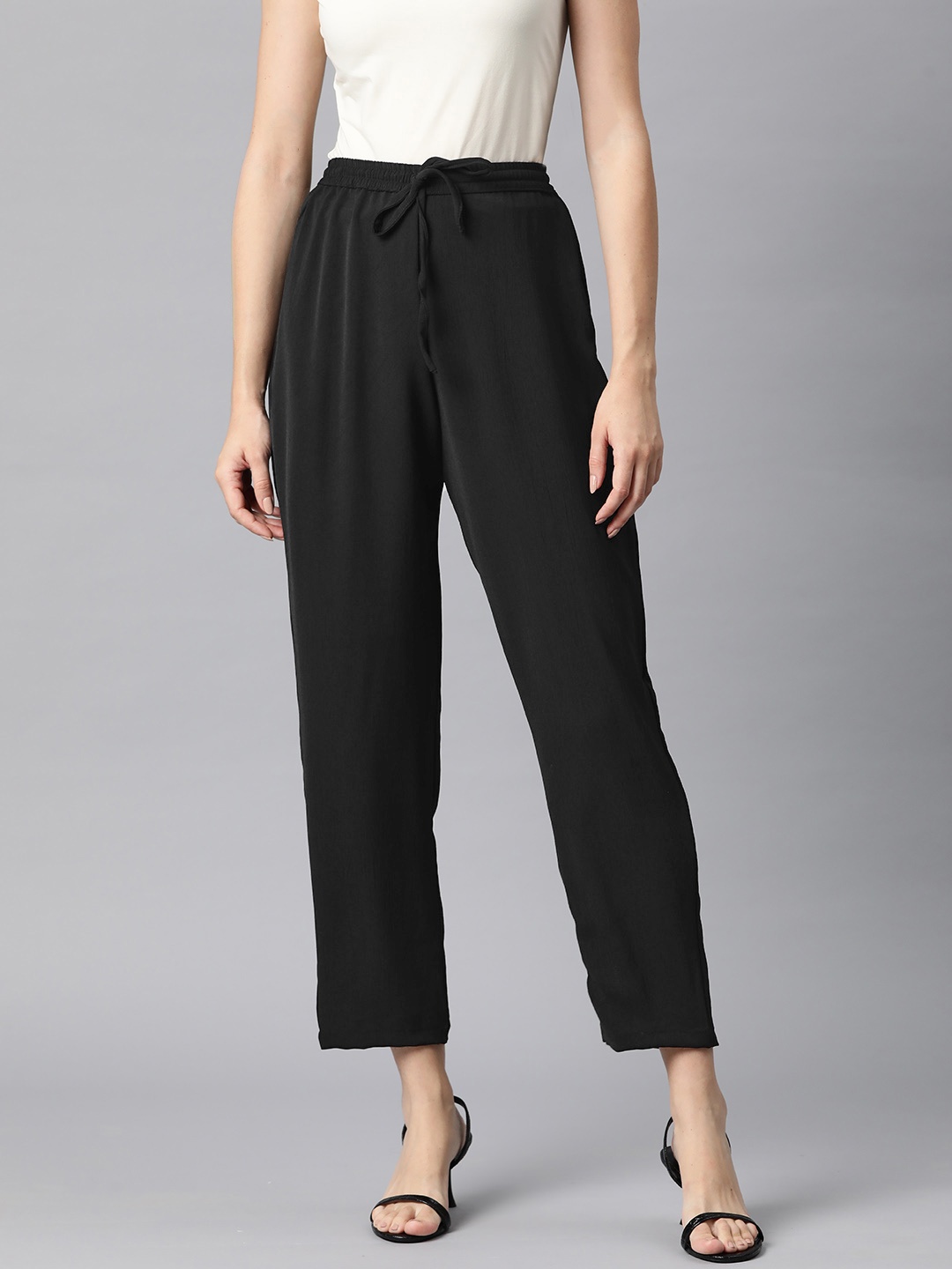

Readiprint Women Casual Trousers, Black