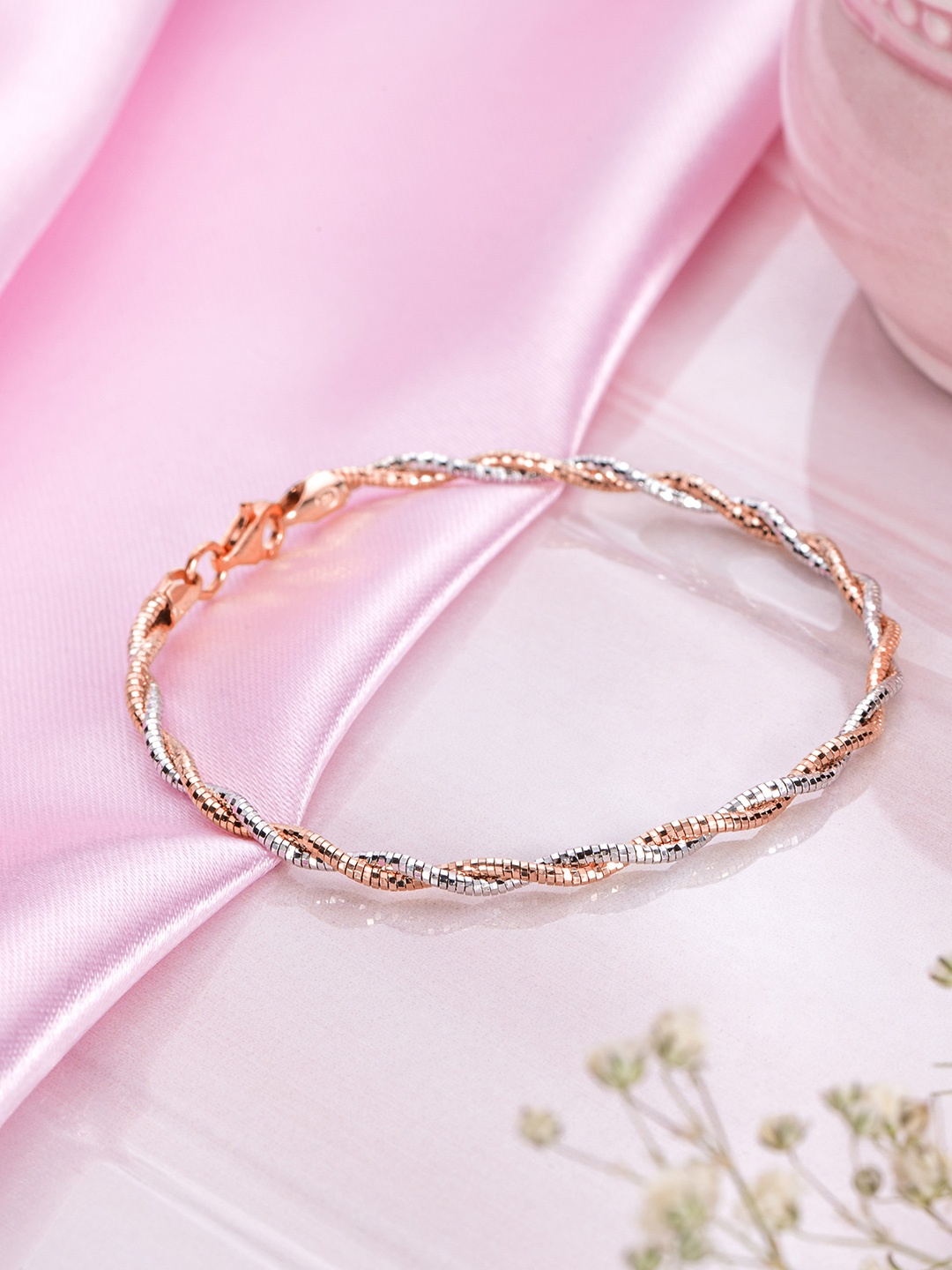 

Zavya Women 925 Sterling Silver Rhodium-Plated Multistrand Bracelet, Multi