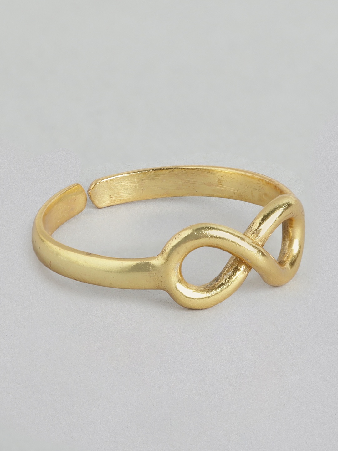 

Zavya Women Gold-Plated Studded 925 Pure Sterling Silver Finger Ring