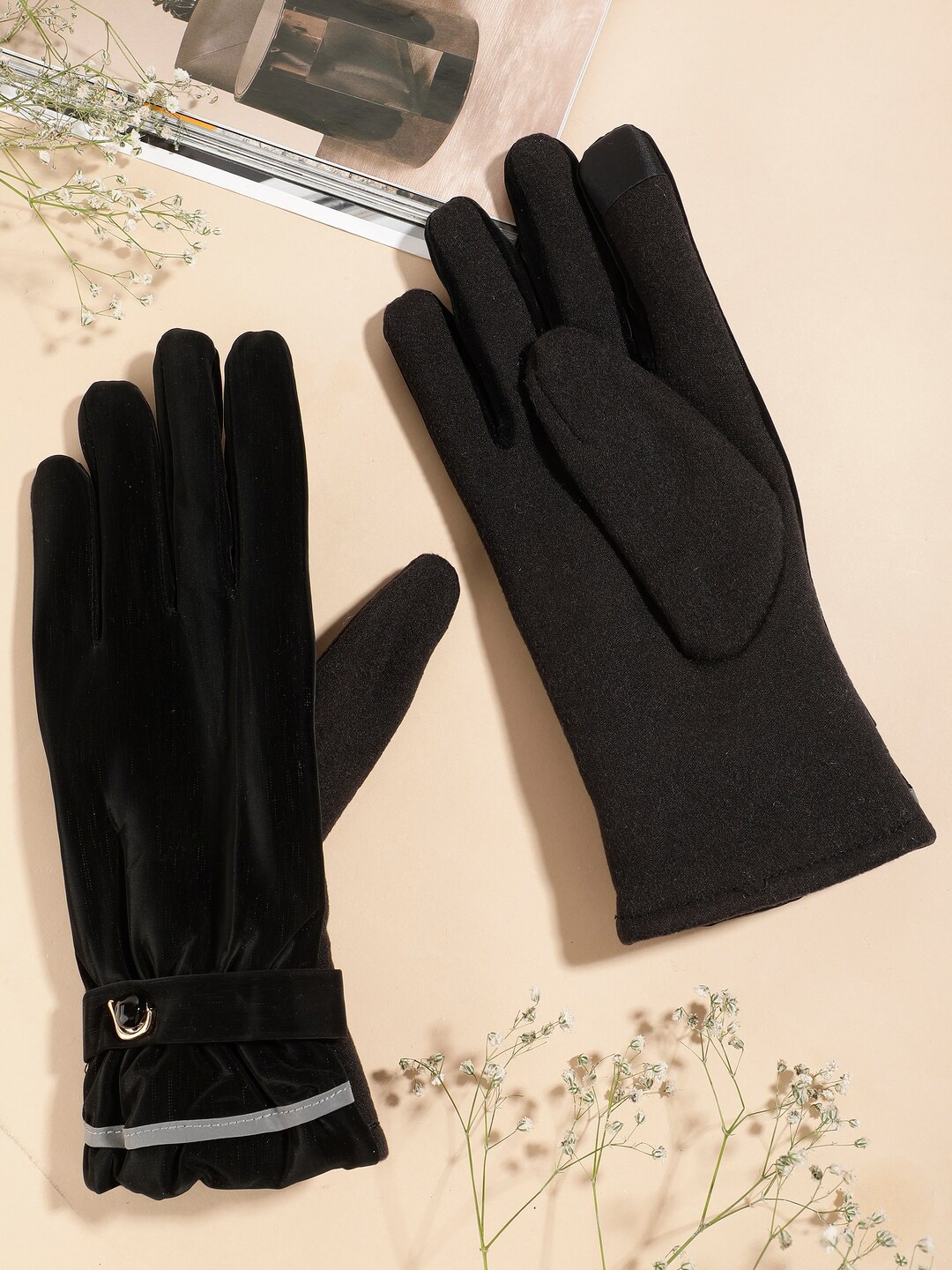 

ELLIS Women Windstorm Acrylic Riding Gloves, Black