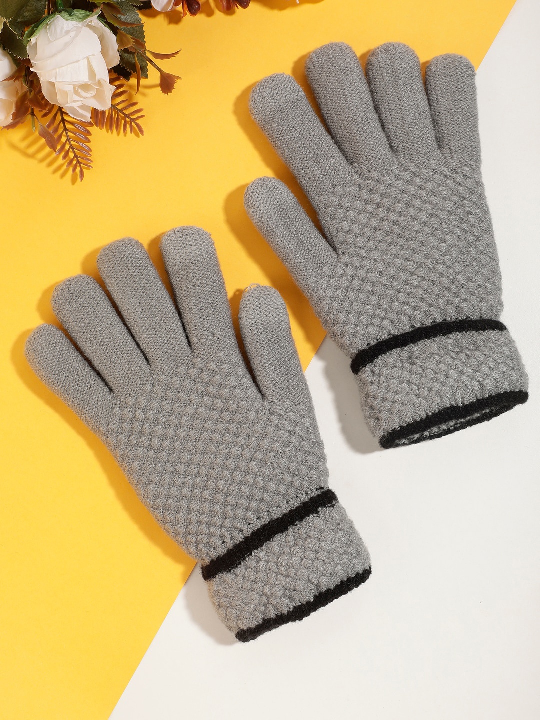 

ELLIS Women Windstorm Wool Riding Gloves, Grey