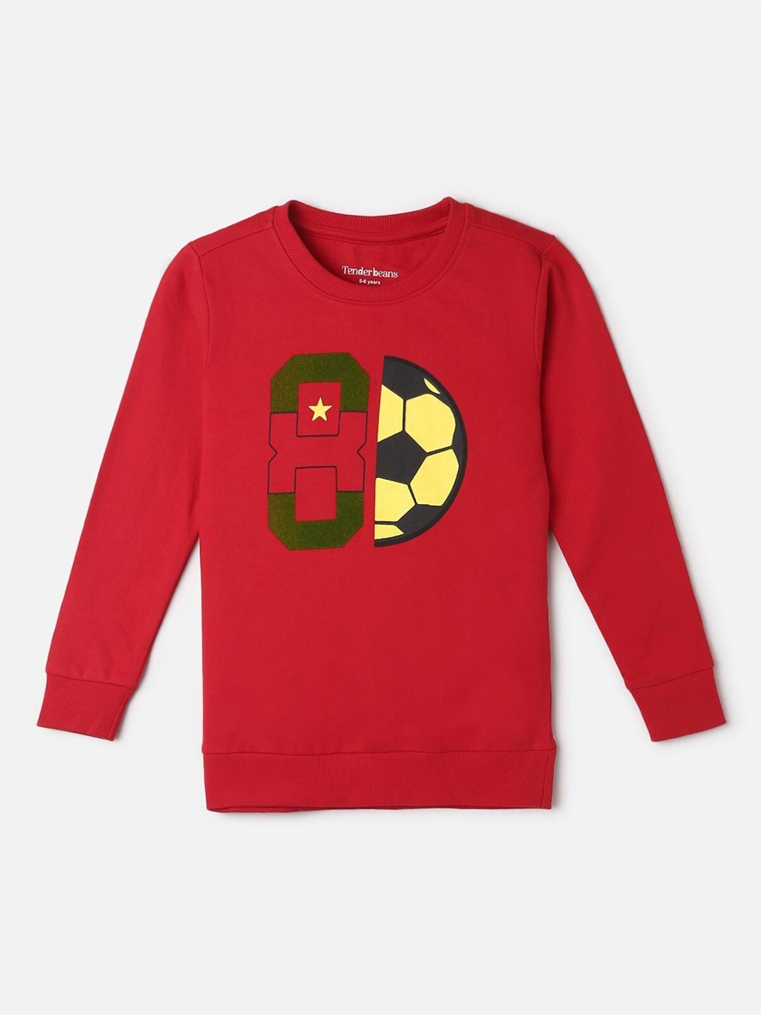 

UrbanMark Boys Graphic Printed Sweatshirt, Red