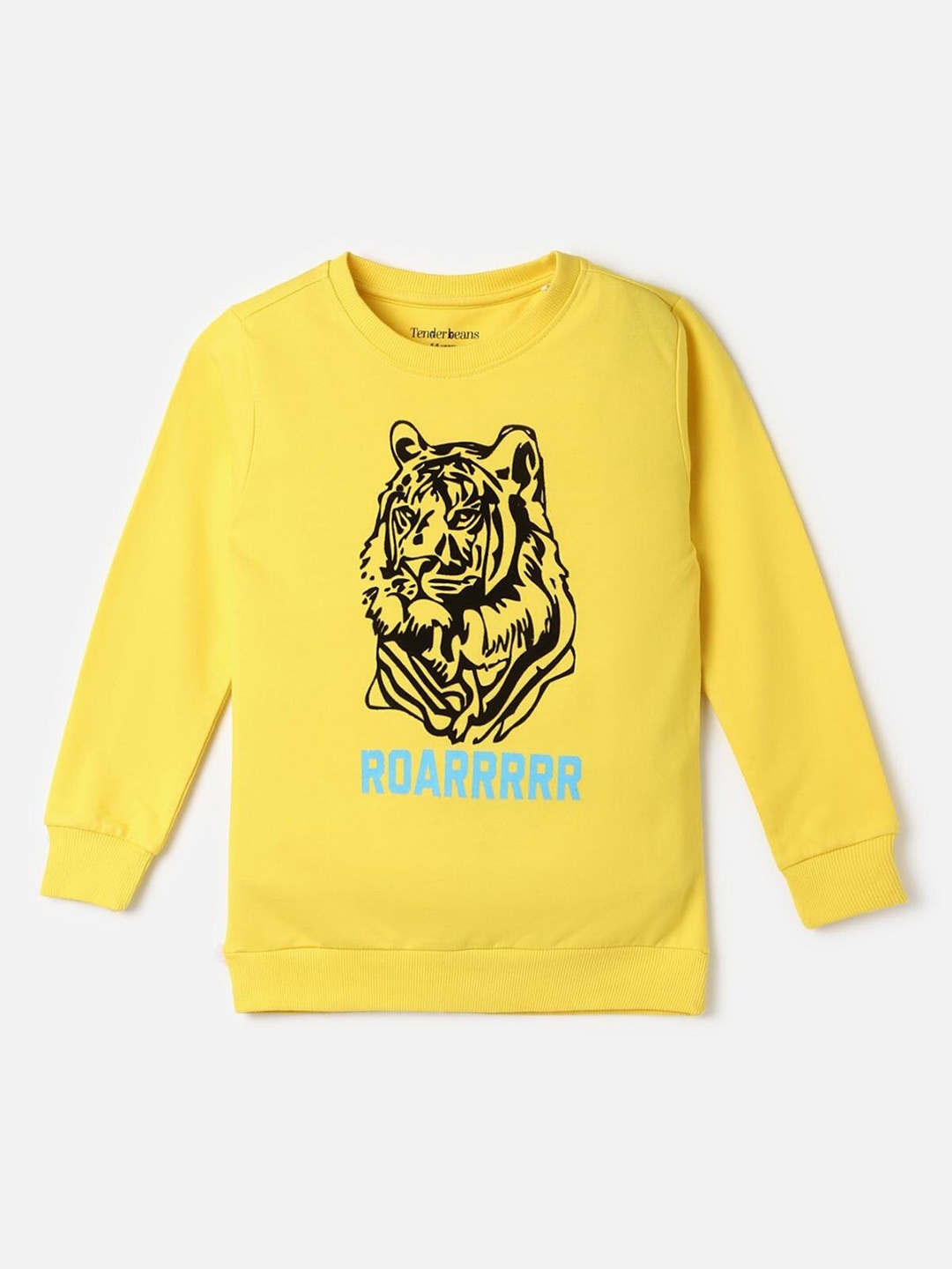 

UrbanMark Boys Graphic Printed Pure Cotton Pullover, Yellow