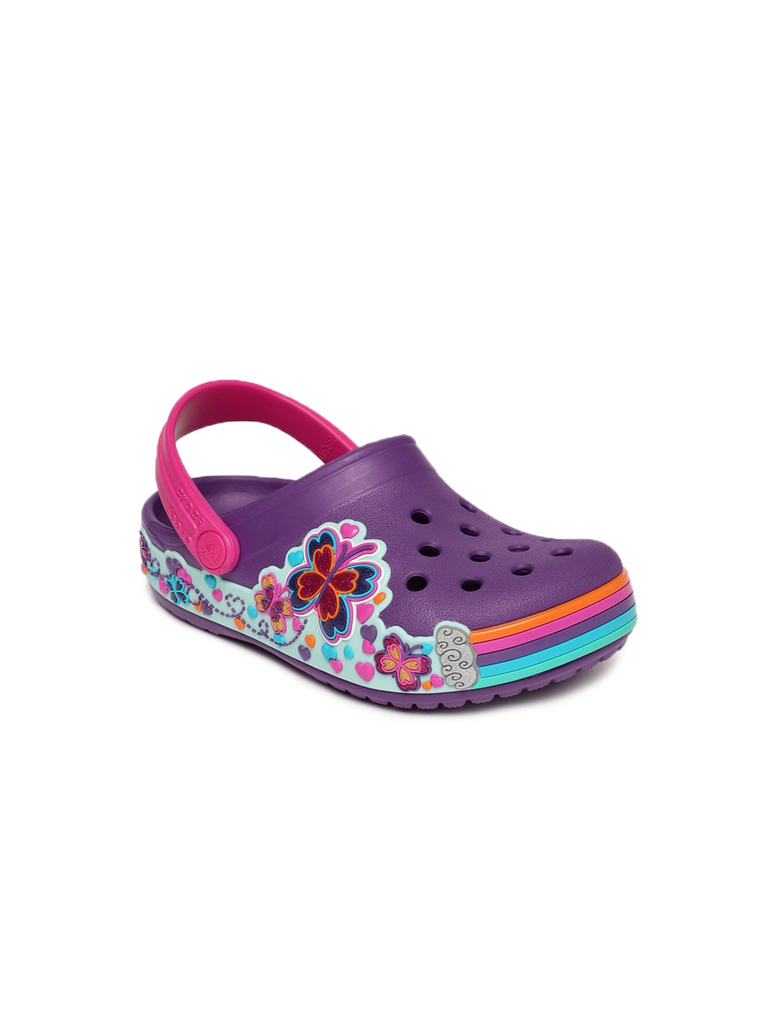 

Crocs Kids Purple Printed Clogs