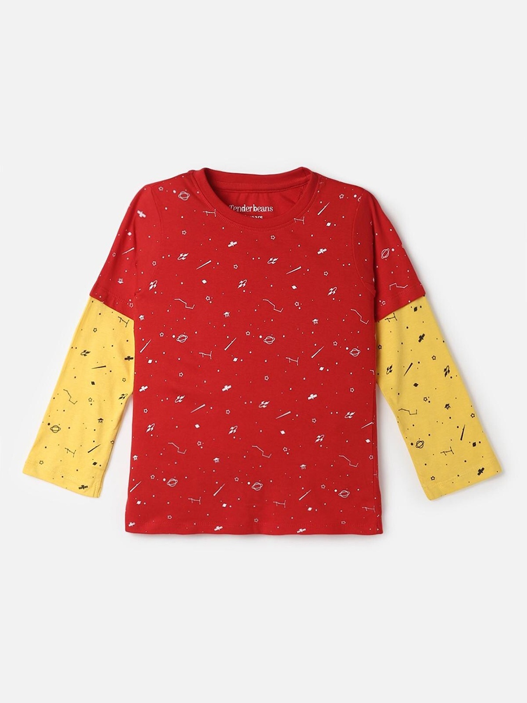 

UrbanMark Boys Conversational Printed Pure Cotton T-shirt, Red