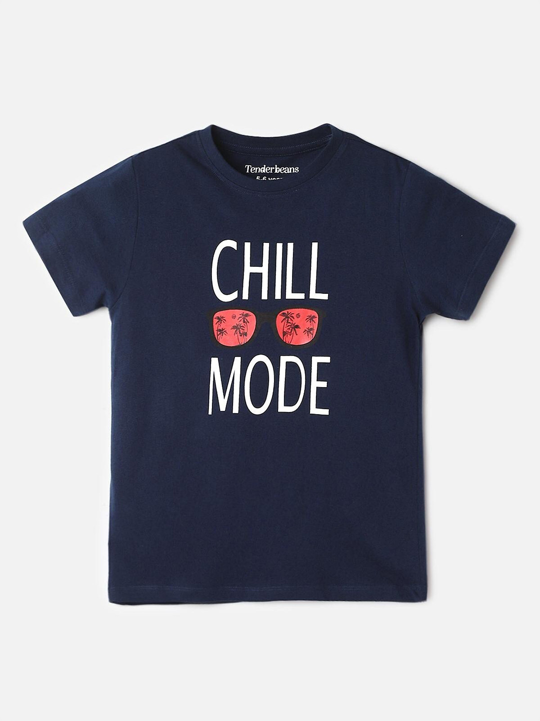 

UrbanMark Boys Typography Printed Pure Cotton T-shirt, Navy blue