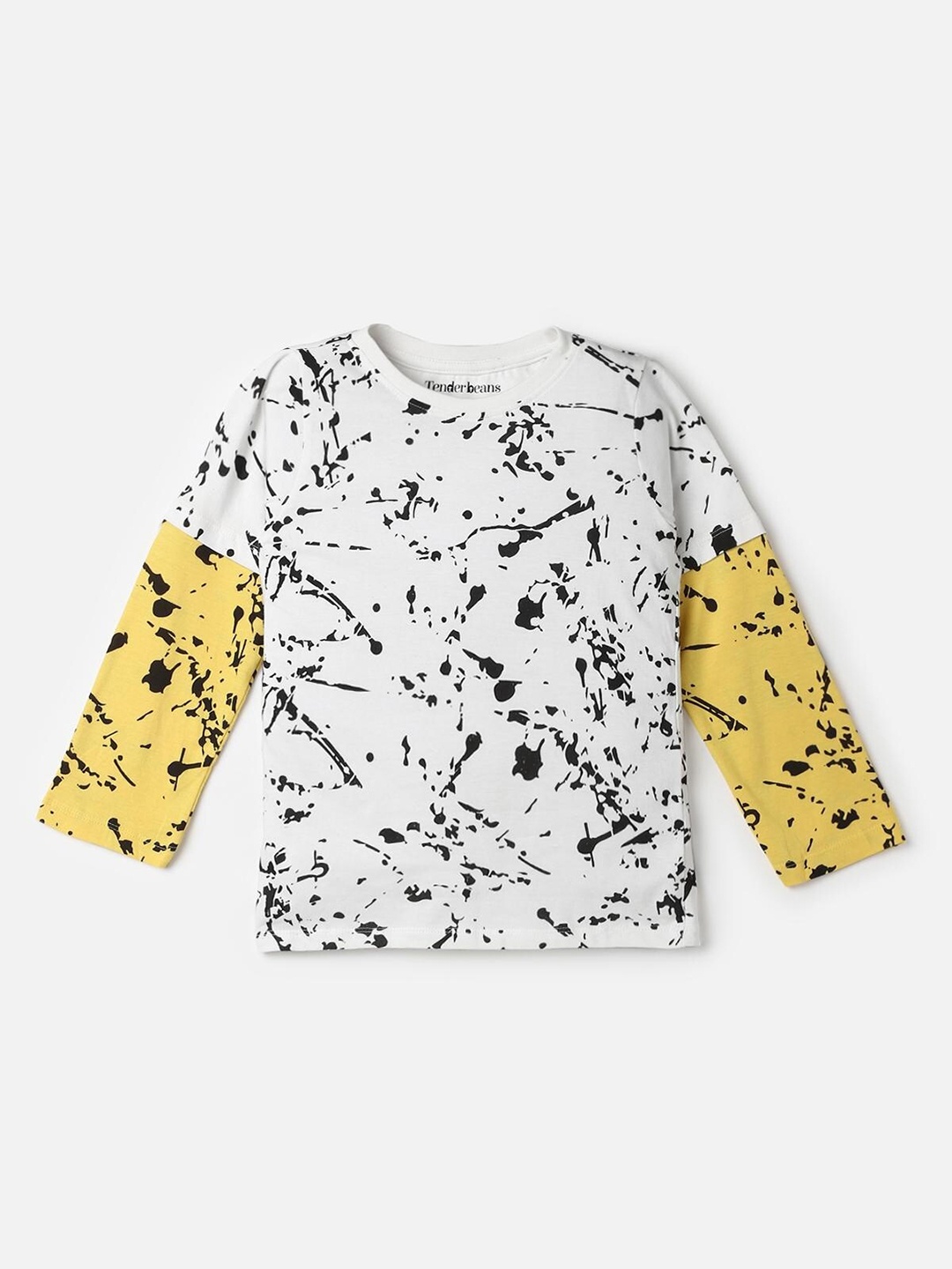 

UrbanMark Boys Abstract Printed Pure Cotton T-shirt, White