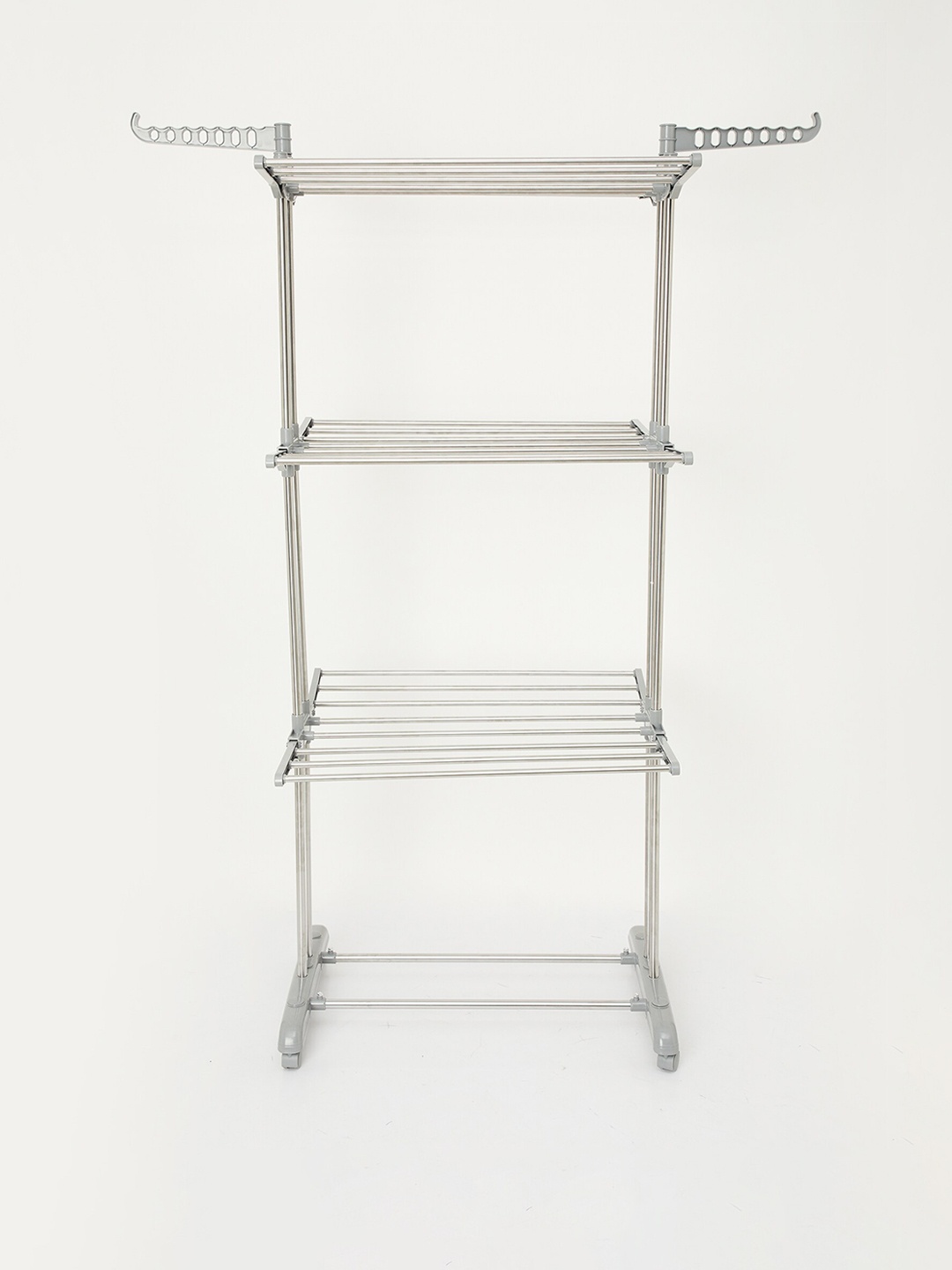

Home Centre Omnia Grey Stainless Steel 3-Tier Clothes Drying Rack