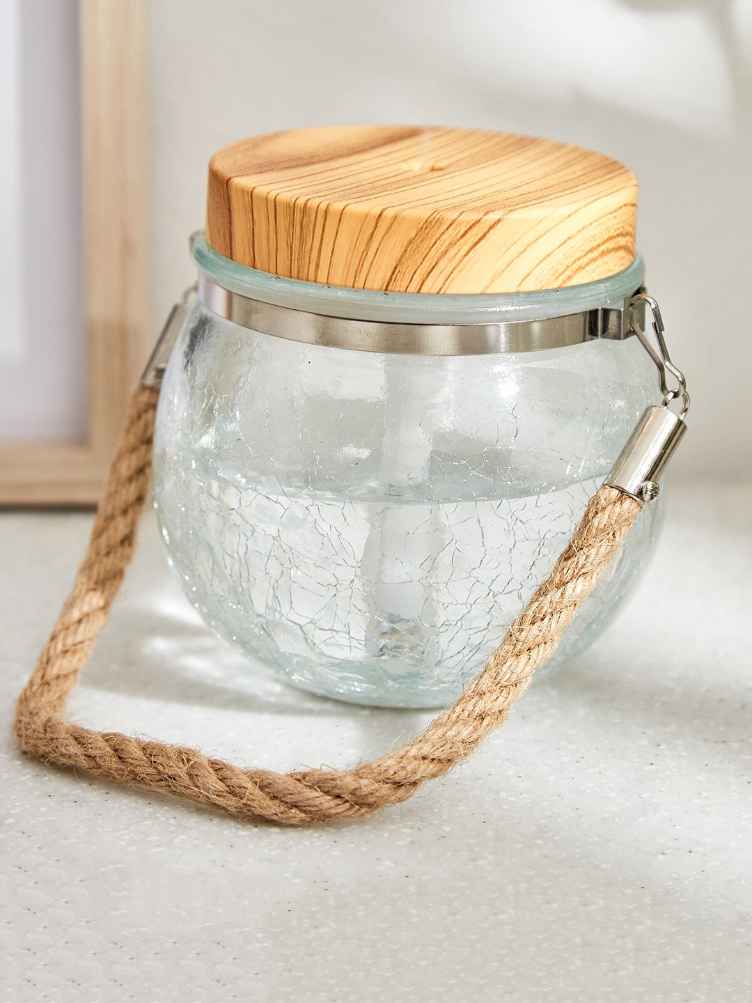 

Home Centre Hobart Transparent & Brown Glass Hanging Aroma Diffuser