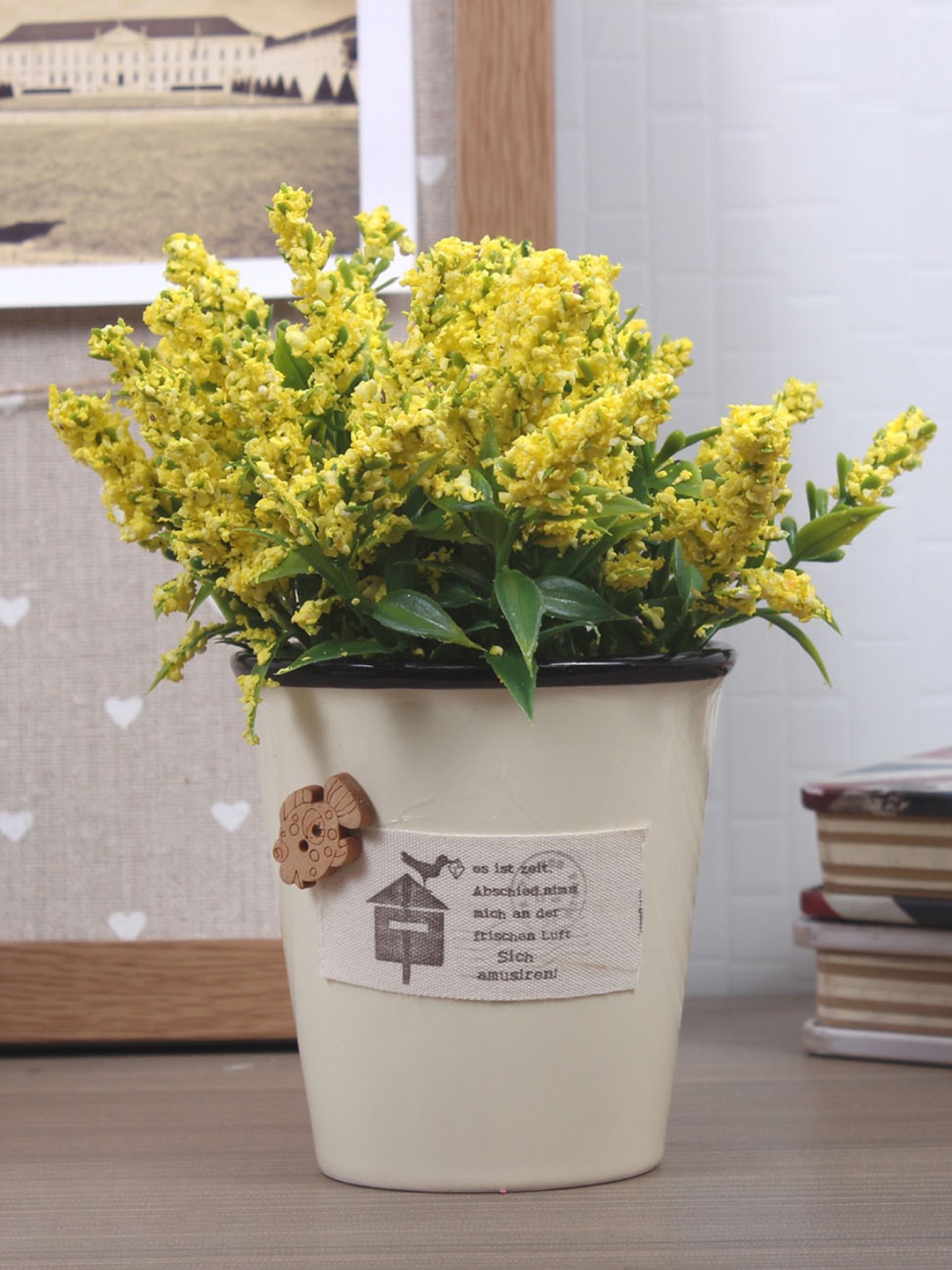 

Art Street Green & Yellow Artificial Plant