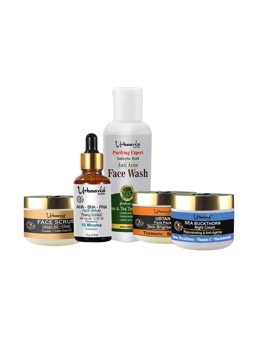 

Urbaano Herbal Combo Kit For Smooth & Rejuvenated Skin, Multi