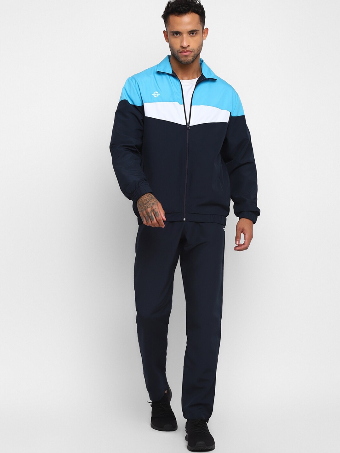 

NIVIA Colourblocked Tracksuit, Navy blue