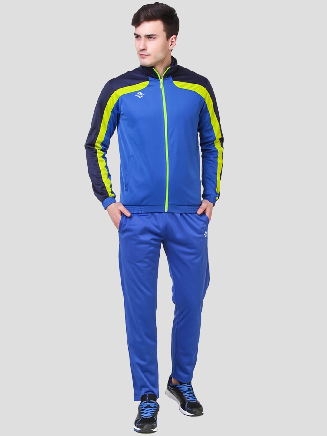 

NIVIA Colourblocked Tracksuit, Blue