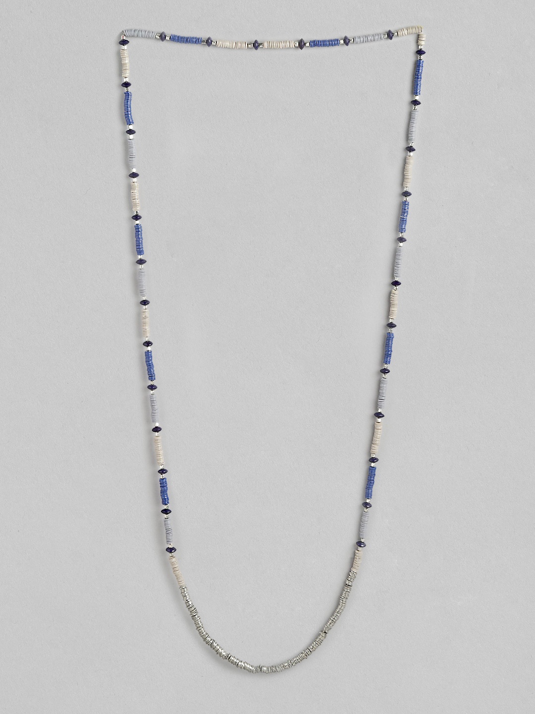 

RICHEERA Silver-Plated Beaded Necklace, Blue