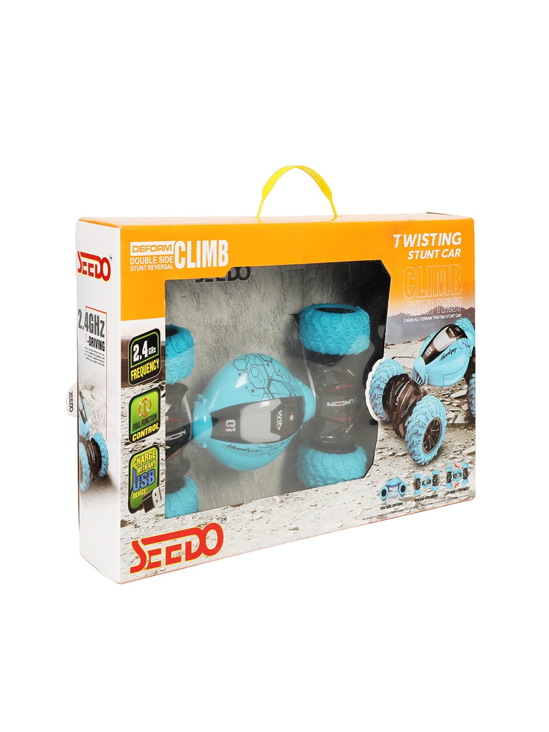

Seedo Kids Twisting Stunt Rechargeable Remote Controlled Car, Blue