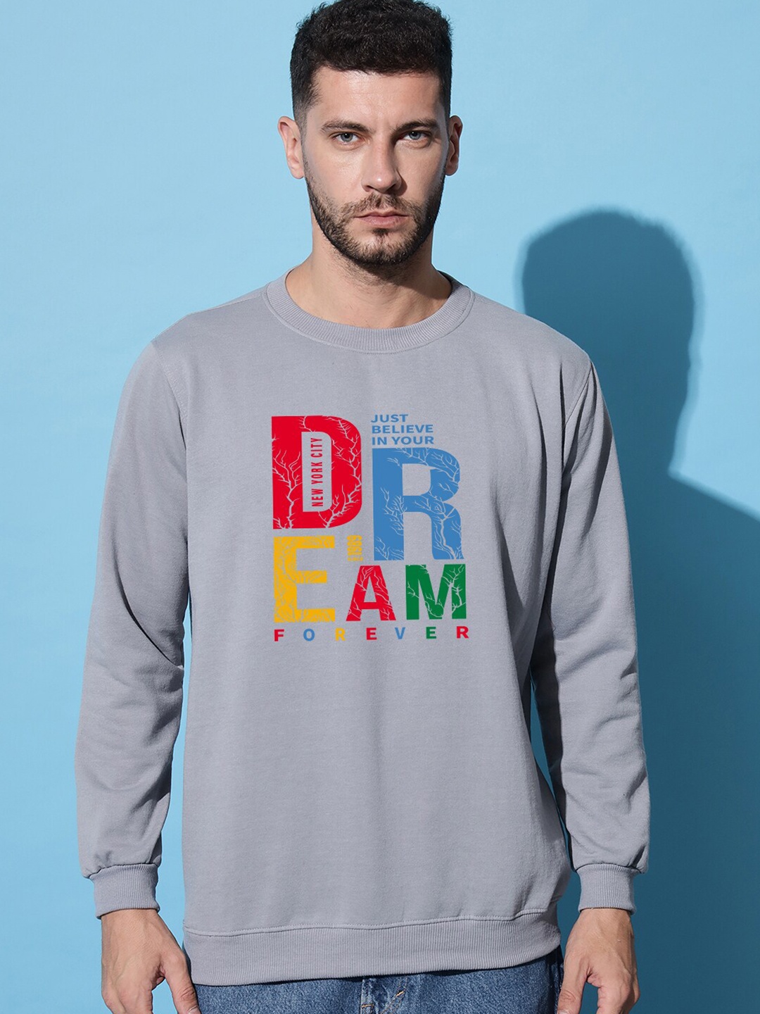 

Imsa Moda Men Grey Sweatshirt