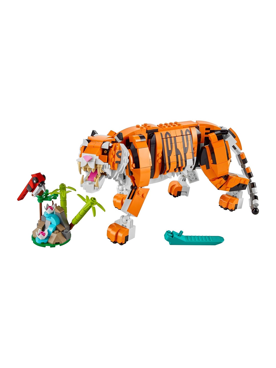 

LEGO Kids 755 Pcs Creator 3 In1 Majestic Tiger 31129 Building Kit, Orange