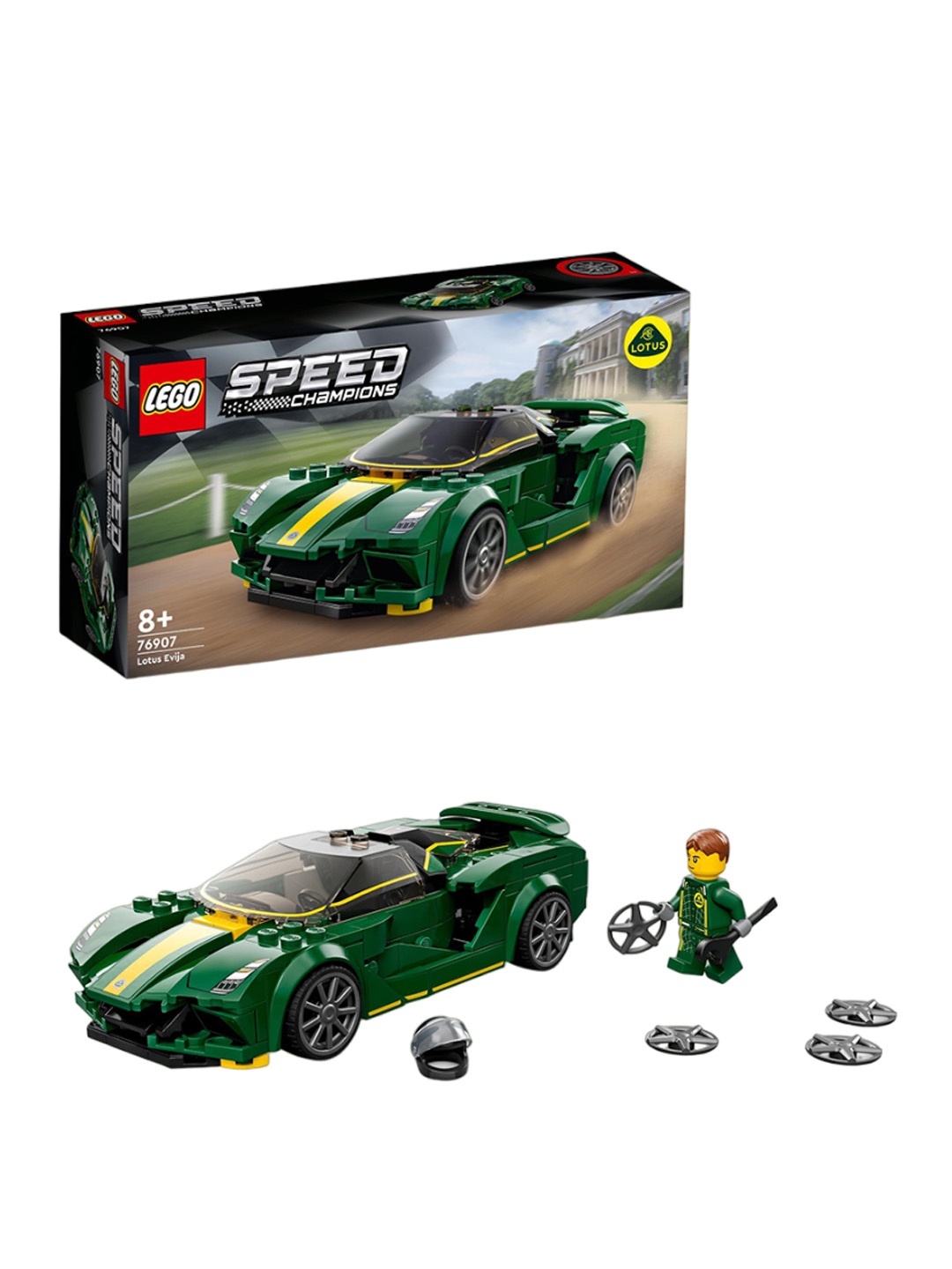 

LEGO Speed Champions Lotus Evija 76907 Building Kit (247 Pieces), Green